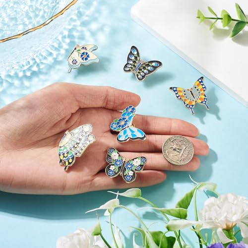 Image of FASHEWELRY Cowboy Brooches Enamel Pins Set Hat Pin Cute Lapel Pin Alloy Western Aesthetic Badge Pins
