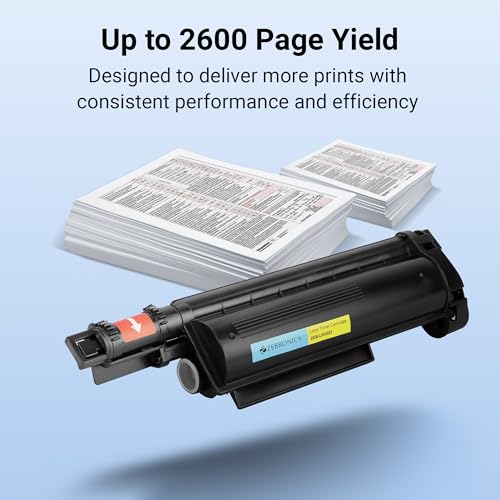 Image of ZEBRONICS Black Laser Toner Cartridge, Compatible with Brother - DCP-B7530DN, DCP-B7500D, HL-B2050DN, HL-B2000D, MFC-B7720DN, MFG-B7700D, HL-B2080DW, DCP-B7520DW, MFC-B7715DW (LPC021)
