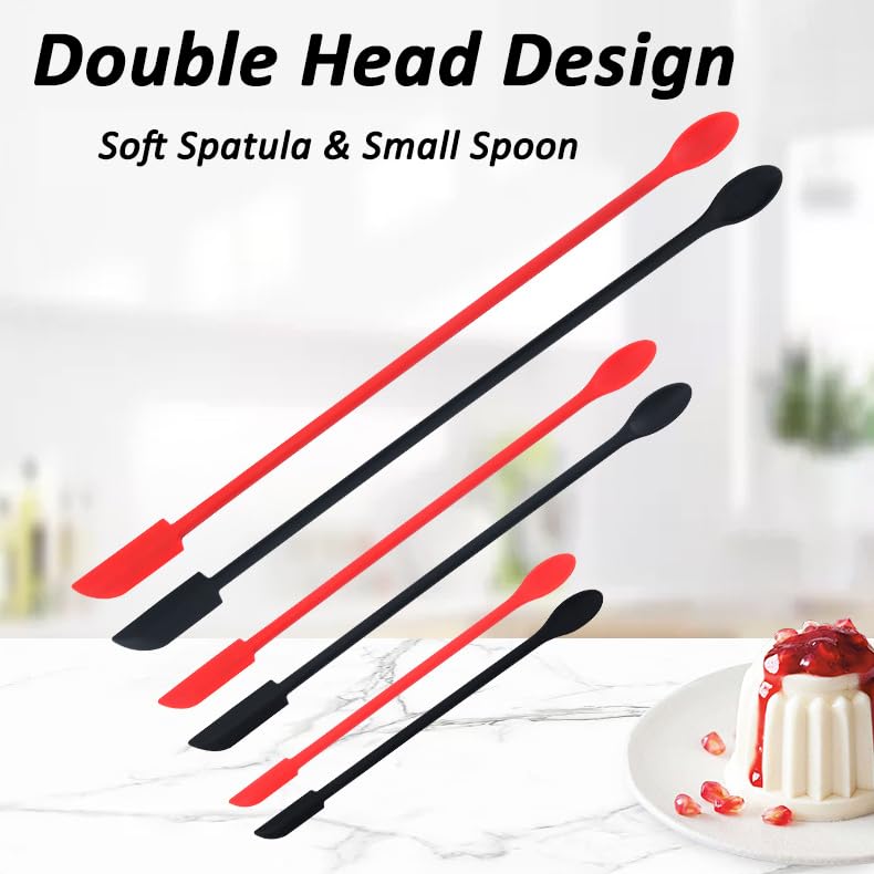 Wopanxye 4pcs Mini Silicone Spatula, Small Silicone Spoons - Image 4