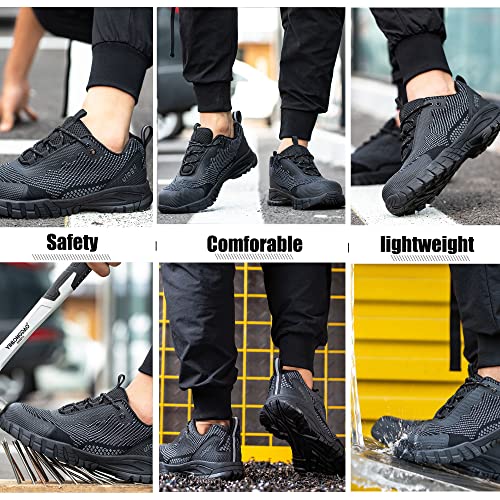 Waterproof Steel Toe Shoes Men Lightweight Composite Indestructible Boots Safety Alloy Slip Resistant Tennis Zapatos De Trabajo Para Hombres Botas Seguridad Acero Roofing Construction Work Sneakers #TOP5