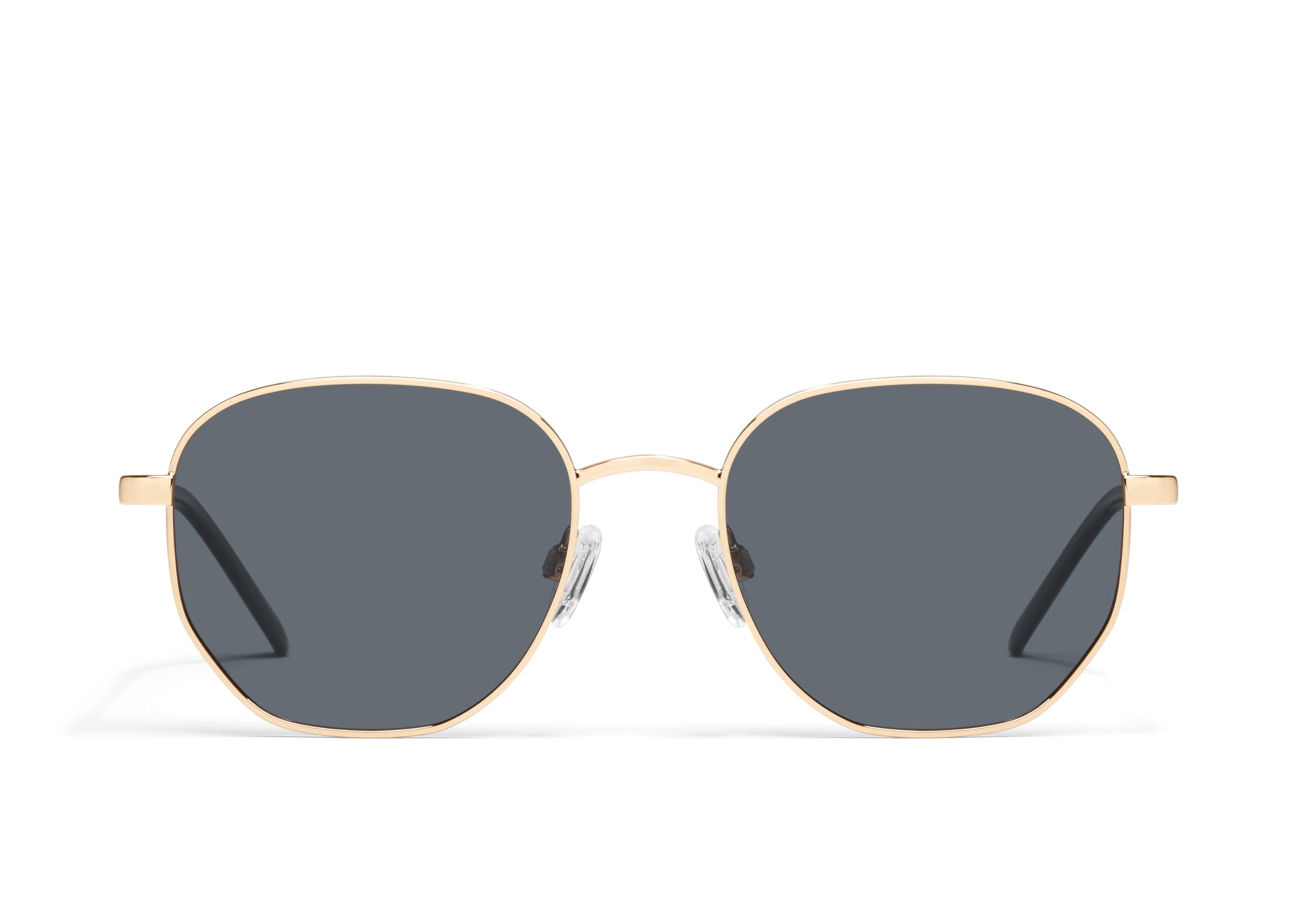 QUAY - Sunglasses for Men & Women, Medium Round Shades, UV Protected Lenses (Big Time)