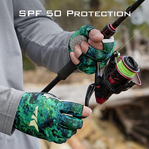 image for KastKing La Sal Fishing Gloves UPF50+ Sun Gloves UV Protection Fingerl