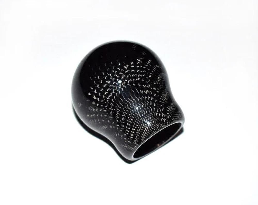 SXQPOCAR Racing Black Red Real Carbon Fiber Gear Shift Knob for Chevrolet Cruze Manual Gear Ball Head Shift Lever Head(Black)