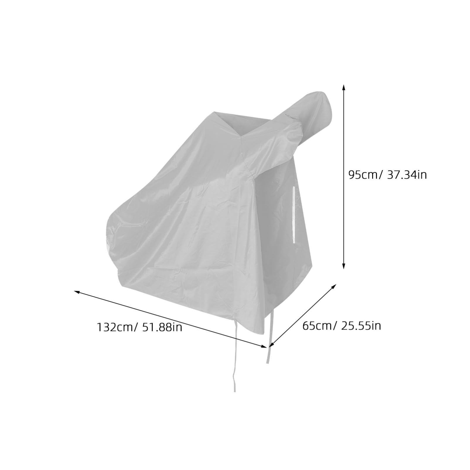 Zerodeko Housse de Protection pour Moto et Vélo, Imperméable, Tissu Oxford, Protection la Pluie, Retrait Rapide, Usage Extérieur