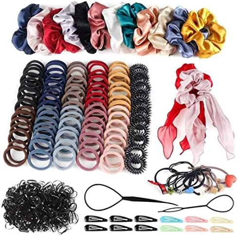 Hair Accessories for Girls, Variety Pack Scrunchies for Hair, Woman Elastic Hair Bands Hair Clips for Girls and Woman 748PCS