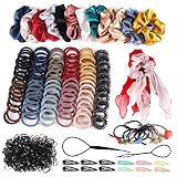 Hair Accessories for Girls, Variety Pack Scrunchies for Hair, Woman Elastic Hair Bands Hair Clips fo