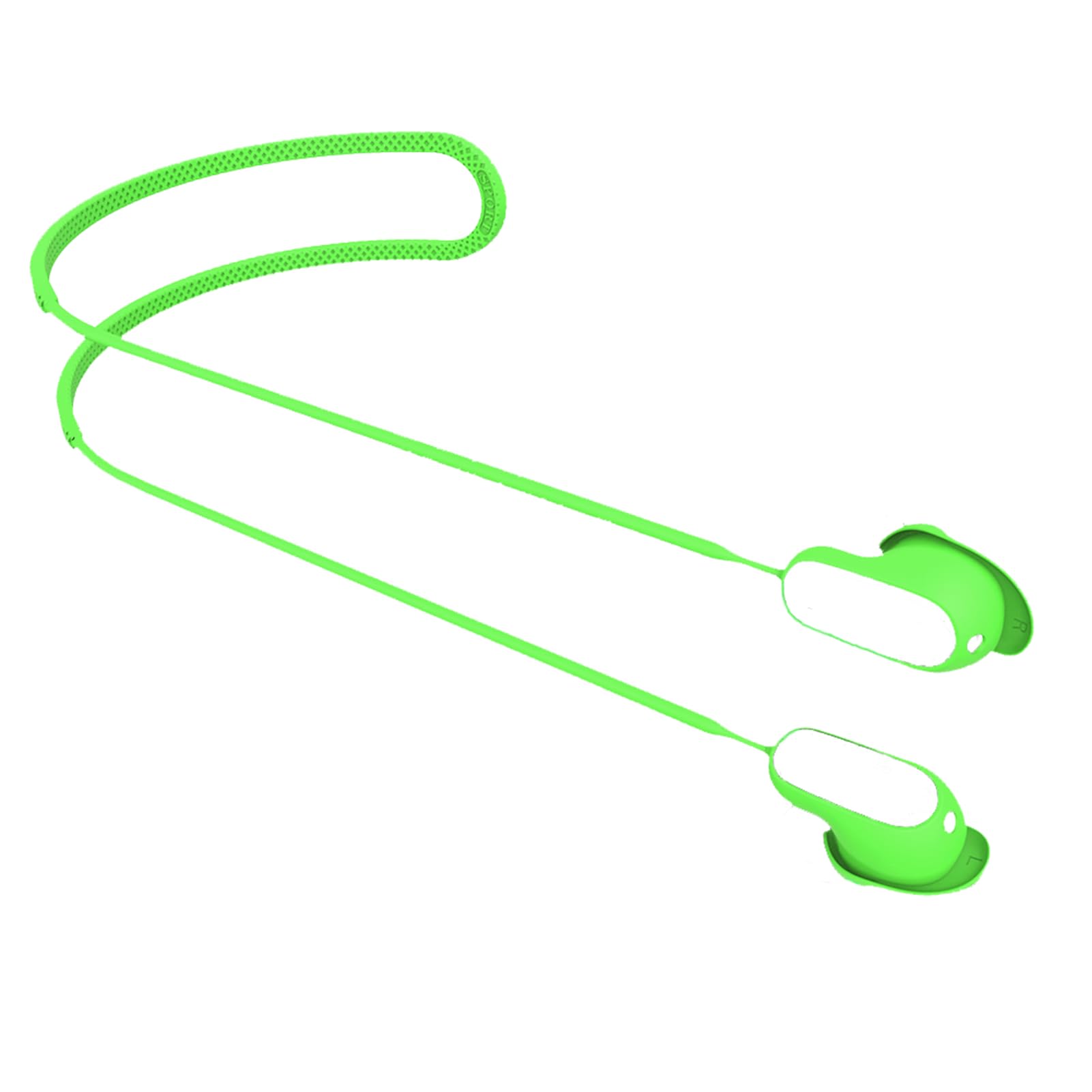 YBSCJHGR Anti-Lost Strap Compatible with Bose QuietComfort Earbuds II, Soft Silicone Anti-Slip Neck Rope Cord Accessories (Green)
