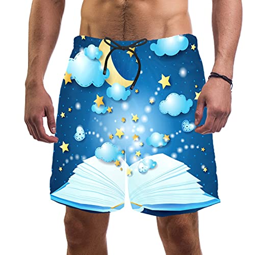 Short de bain homme avec 2 poches et taille élastique bleu nuit M