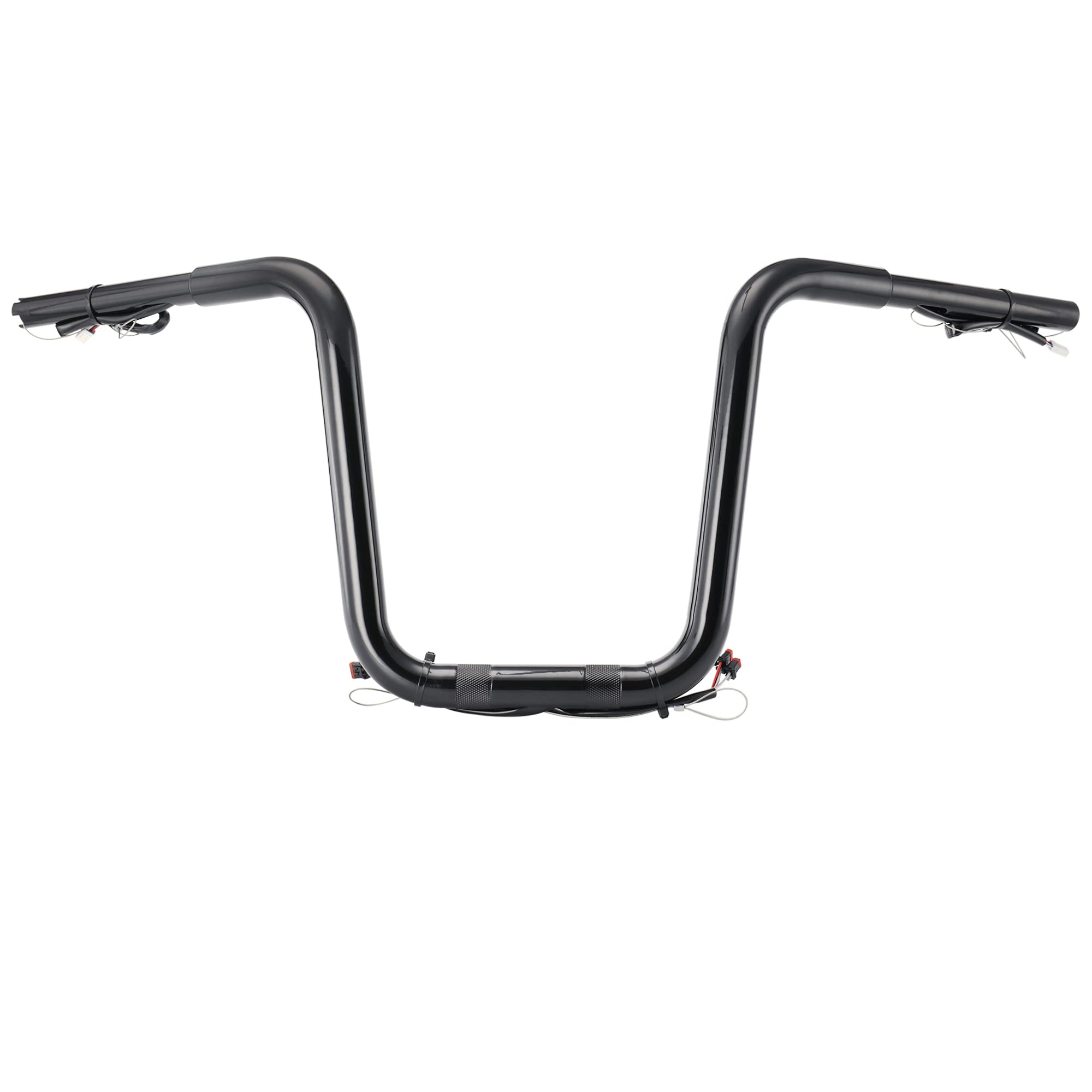 Photo 1 of MoKitDora Harley Road King Special Pre-wired Ape Hanger Handlebar 12 inch 1.25" Fat 1.25" Clamp Compatible with 2017-later FLHRXS, Black 12 Inch Black