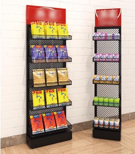 Stojak na przekąski na imprezy, stojak prezentacyjny na chipsy, idealny do blatów, minimarketów i kuchni. Przenośny i wytrzymały stojak do szybkiego jedzenia.