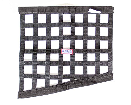 RJS Racing Equipment 10000101 Angled Window Net , Black
