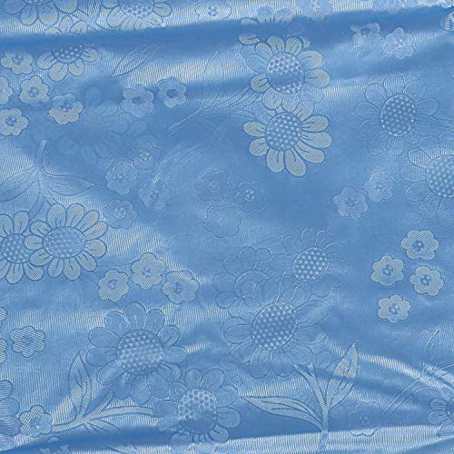 Image of Standard Plastic Waterproof King Size Mattress Protector Sheet for Adults Double Bed Cover (7.5 x 6.5 Feet) P.Sky Blue