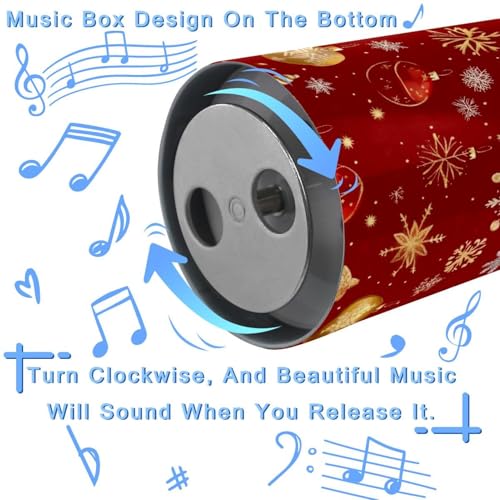 Boîte à musique en métal flocon de neige, le cadeau de Noël idéal
