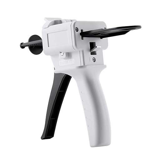 JMU Pistola dispensadora 1.7 fl oz 101 Impresión dental Kit de pistola dispensadora de mezcla