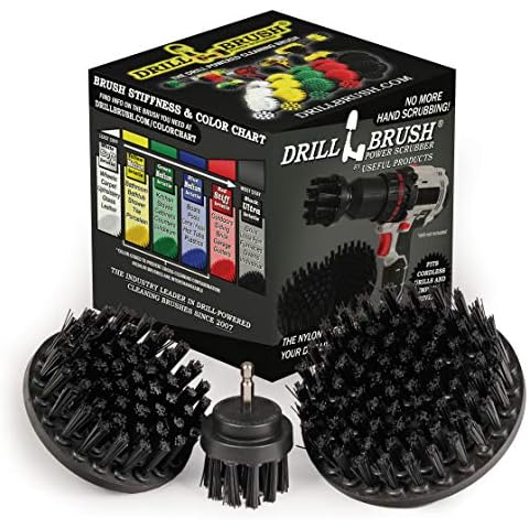 Ultra Stiff Drillbrush for Heavy Duty Cleaning Cover