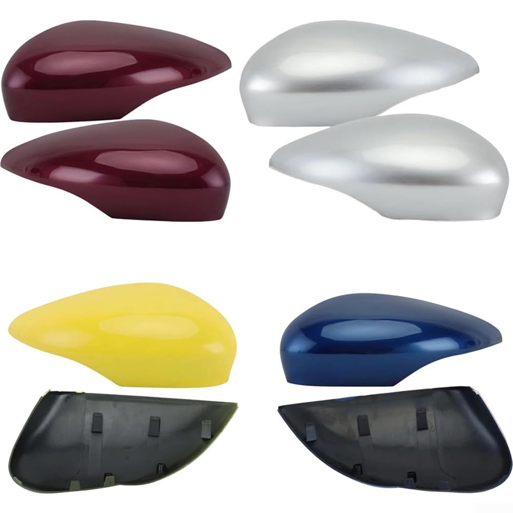 Niceminiwall Applicabile per Ford Fiesta 2008-2017 copertura dello specchietto laterale, guscio per specchietto retrovisore in ABS, parti esterne di ricambio, lati sinistro e destro (viola)