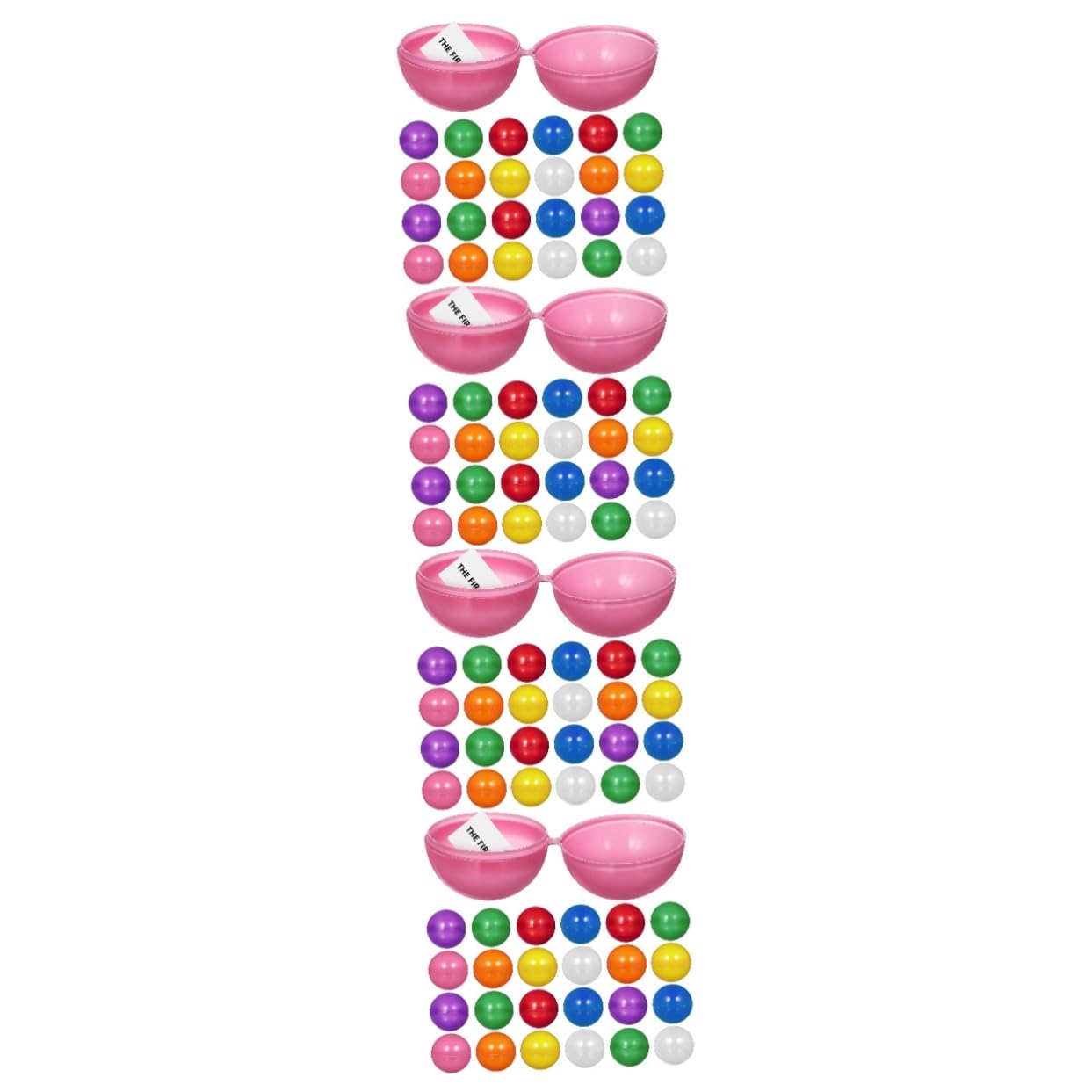 KOMBIUDA 4sets Game Balls Pink Balls for Pit Plastic Activity Party Draw 25pcs*4