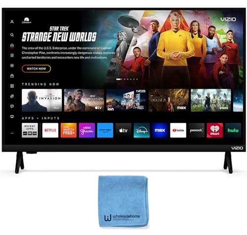 Image of VIZIO Smart TV 40 Inch, FHD 1080P Full Array LED Television, HDR10, Bluetooth, HDMI VRR, Built-in Speakers, AirPlay 2 and Chromecast, Remote Control and TV Screen Cleaner Cloth Included (VFD40M)