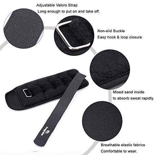 image for Fragraim Ankle Weights, Wrist Arm Leg Weights 6 LBS x 2 for Women, Kid