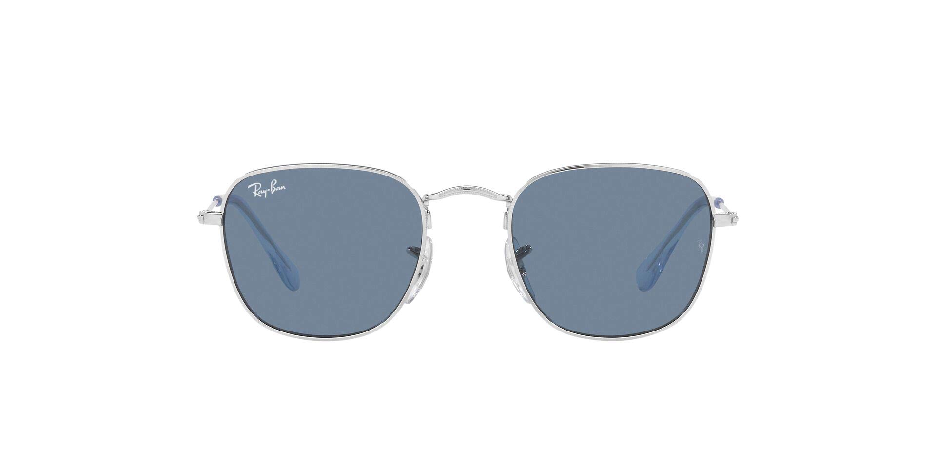 Ray Ban Child Sunglasses Silver Frame Dark Blue Lenses 46mm