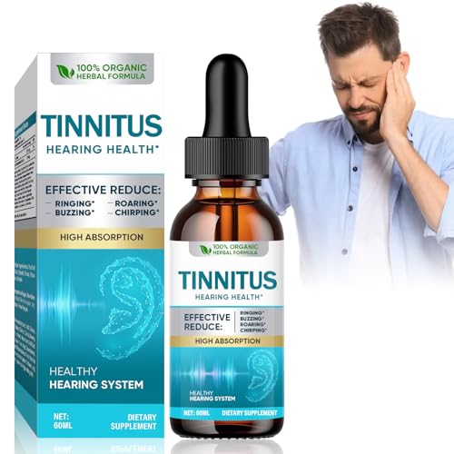 Tinnitus Relief for Ringing Ears, Natural Herbal Blend, Effective Tinnitus Support for Men & Women
