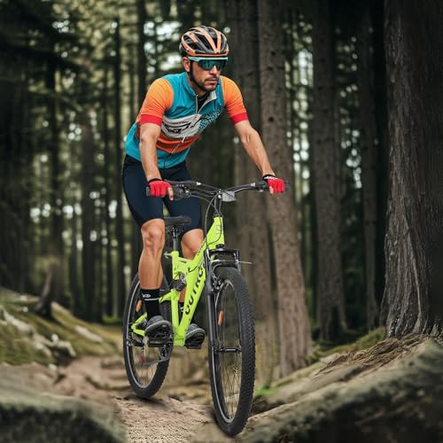 Max4out 26 inch Mountain Bike Dual Full Suspension, Outdoor Hybrid Bikes,7-Speed/High-Carbon Steel, for Men Women Adult, - Additional View