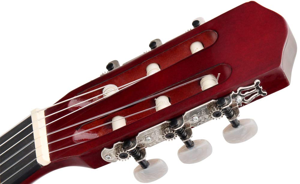 Classic Cantabile Set de Inicio Guitarra Clásica 3/4 Incl. Set, Tapa: abeto | Serie Junior, Fondo y aros: tilo, Mástil y puente: arce, Ancho de cejuela: 44 mm, Escala 3/4/ 59 cm, Longitud total: 92 cm