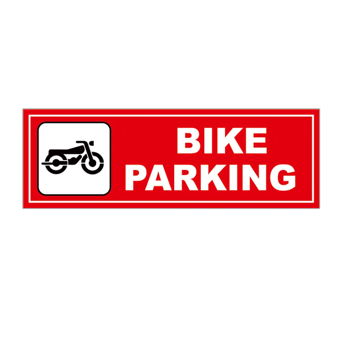 Masstone Bike Parking Sign Board 4 inch x 12 inch Emergency Sign (Pack of 1)