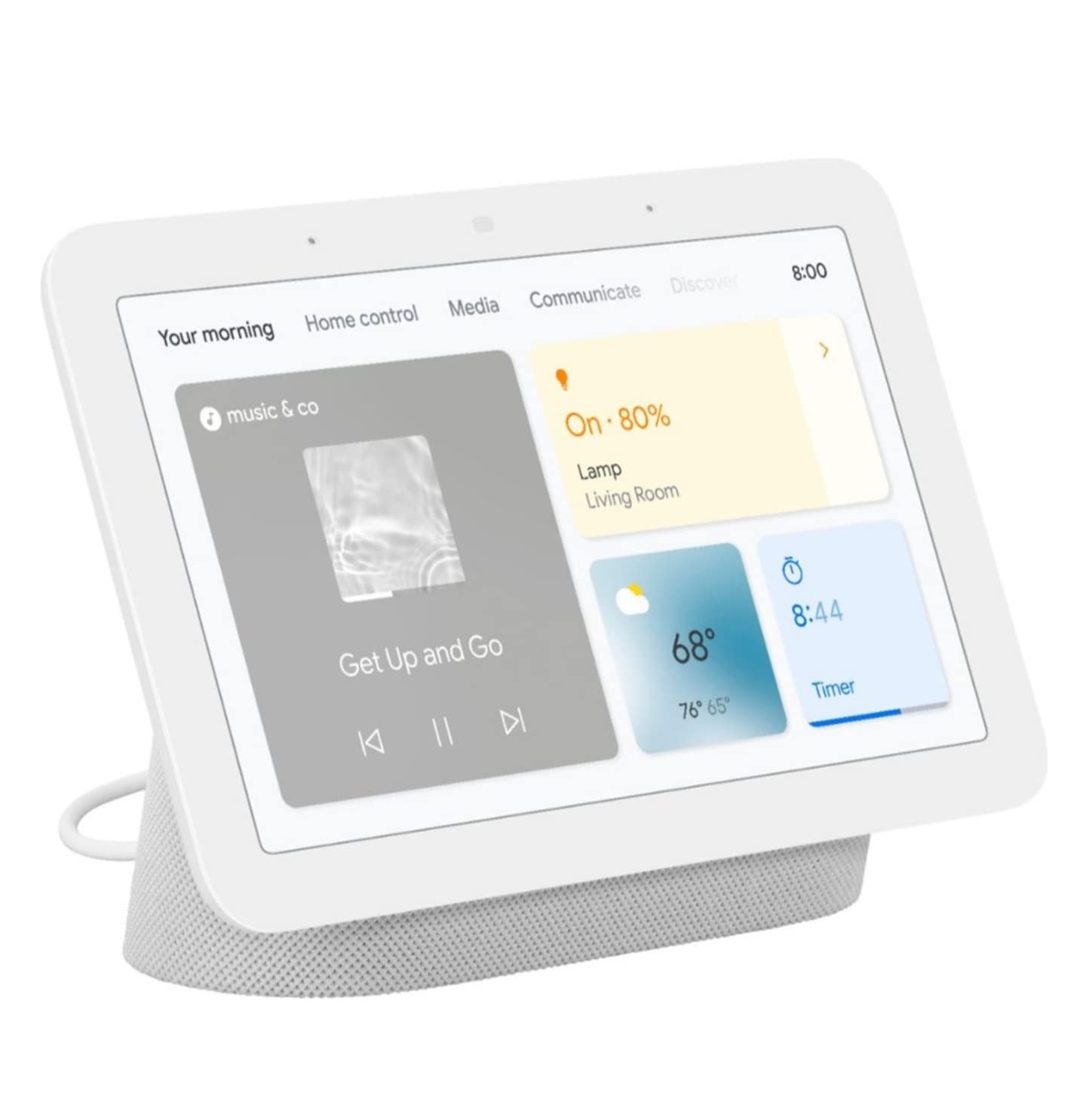 Google Assistant Vocal Nest Hub Galet