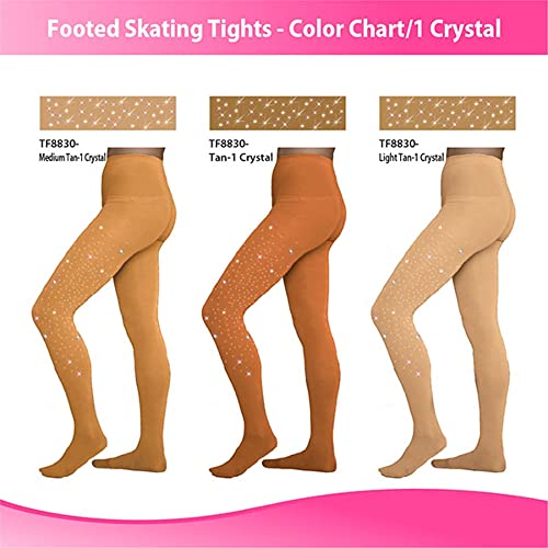 Image of ChloeNoel Figure Skating Footed Tights TF8830