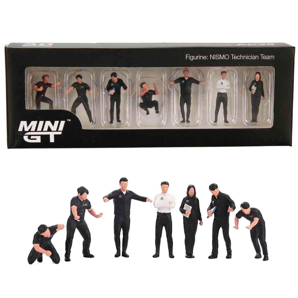 Figurines Nissan Nismo Racing x7 pour diorama et collectionneurs de sport automobile