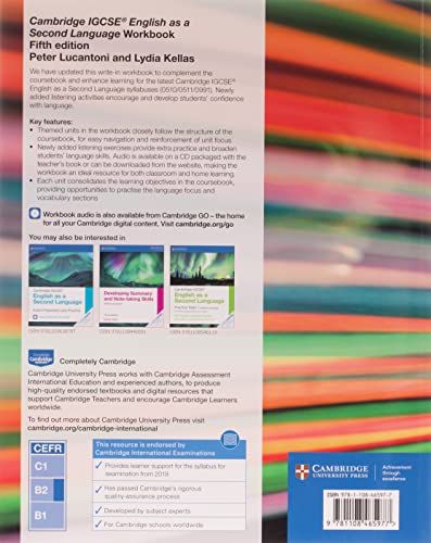 Cambridge IGCSE® English as a Second Language Workbook (Cambridge International IGCSE)