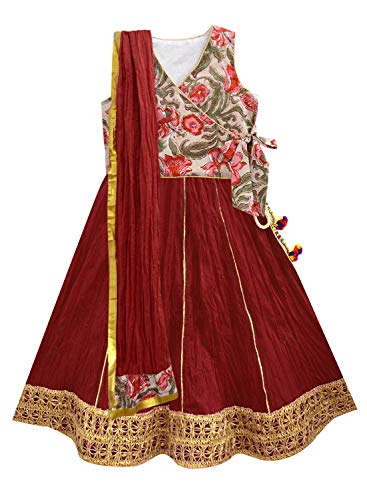 Image of A.T.U.N. (ALL THINGS UBER NICE) Girl's Cotton Lehenga Choli