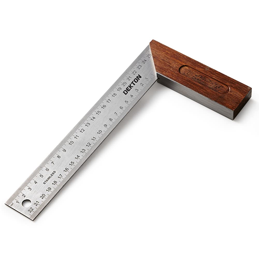 Dekton 9" Hardwood Try Set Square - Woodworking Carpenter Tool 5055441408033