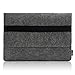 Lavievert Handmade Gray Felt Case Bag Sleeve Protector with Black Elastic Band for Apple 11