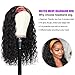 mmiQus 22 Inch Headband Wig Human Hair Water Wave Curly Human Hair Headband Wigs For Black Women Glueless None Lace Front Machine Made Wig 180% Density