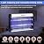 2 Pcs Electric Bug Zapper Indoor Insect Killer with Replacements Bulbs 20W Blue Light Powerful 2800V Attract Fly and Mosquito Traps with Circuit No Load Protection Outdoor Plug in Pest Control