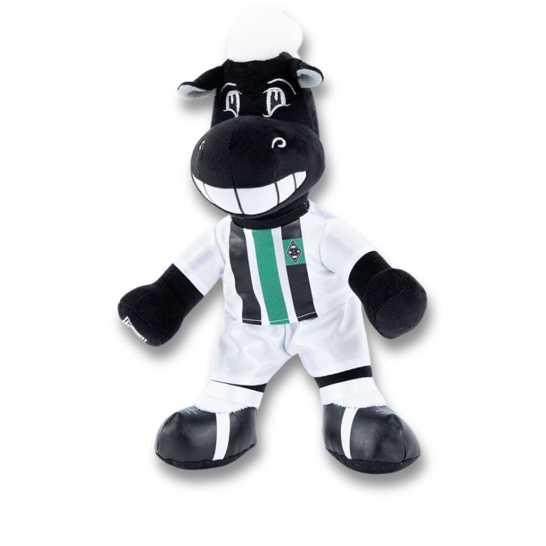 Borussia Mönchengladbach Peluche Jünter 30 cm | Artículo oficial para fans | Mascota del club Gladbach, regalo para niños