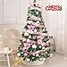 クリスマスツリー 150cm christmas tree 北欧 おしゃれ オーナメントセット ピンク 高濃密度 豪華 枝数400本 造花 クリスマス看板LEDライト付き 組立簡単 屋内 屋外 商店 収納便利 日本語取扱説明書付属