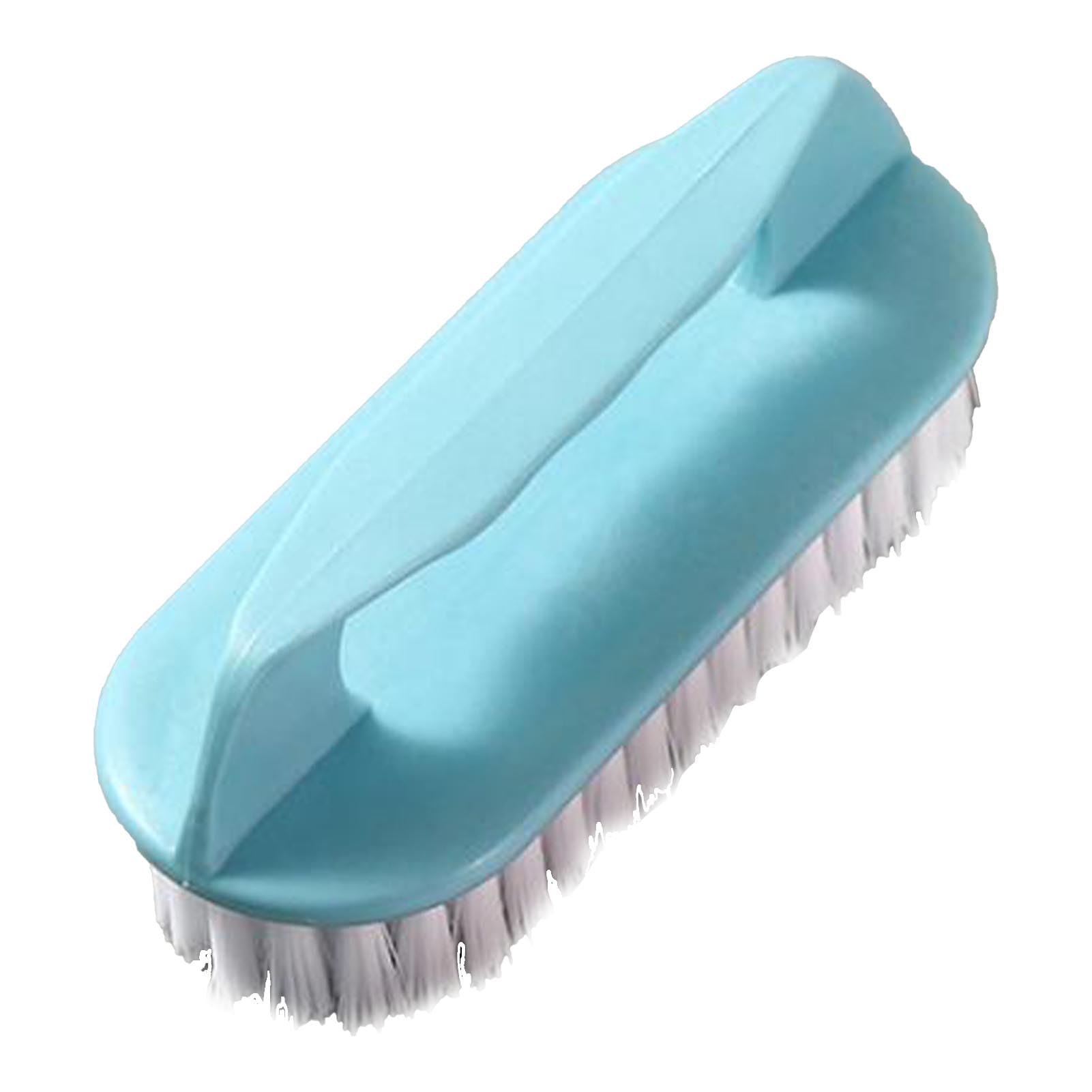 Pincel de lavandería, Cepillo de Limpieza de Matorrales Mango de Ropa de Cepillo de Cepillo de fregado Cepillo Limpio Suave Pincel para Ropa Pincel Multifuncional (Azul)