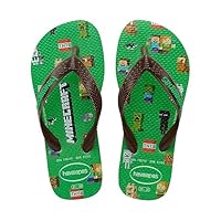 Havaianas, Unisex Kids, Minecraft (Mini Me), Flip Flop, Leaf Green, 12C UK