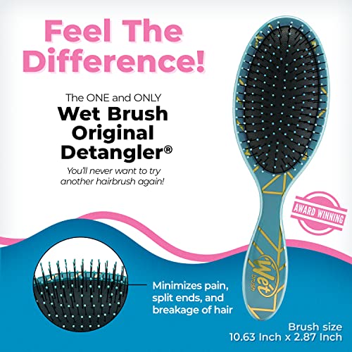 Wet Brush Original Detangling Hair Brush, Free Spirit Ocean - Ultra-Soft Intelliflex Bristles - Detangler Brush Glide Through Tangles With Ease For All Hair Types - For Women, Men, Wet & Dry Hair #TOP1