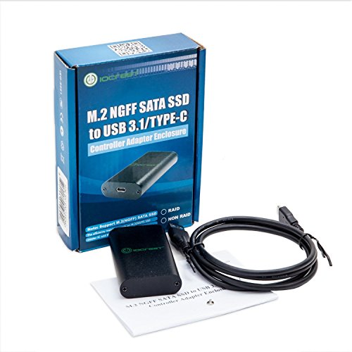 Gabinete externo para SSD M.2 NGFF USB 3.1 tipo C miniatura 7
