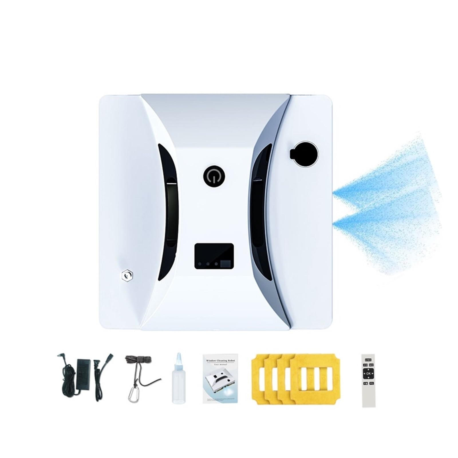 Aspirador vidrio robótico eléctrico con control remoto para ventanas altas