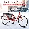 TUOKE Adult Trikes 26 inch Wheels Low Step-Through with Cargo Basket/Full Assembly Tool，Adult Tricycles Three Wheel Trike Bike Cruiser 7 Speed, Suitable for Women, Men, Seniors #2