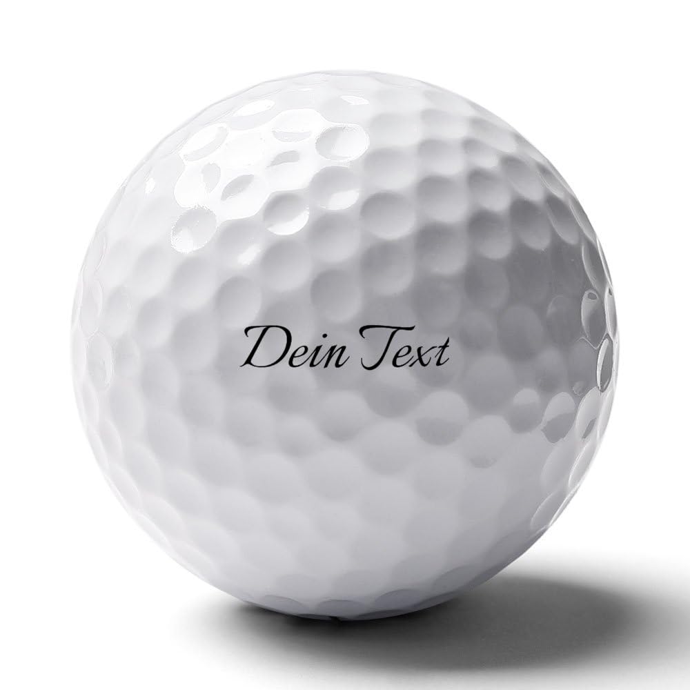 Personalisierte Golfbälle mit Wunschtext Gravur Golfball, softe Golfbälle mit maximaler Reichweite, Dieser Ball kennt Dein Handicap