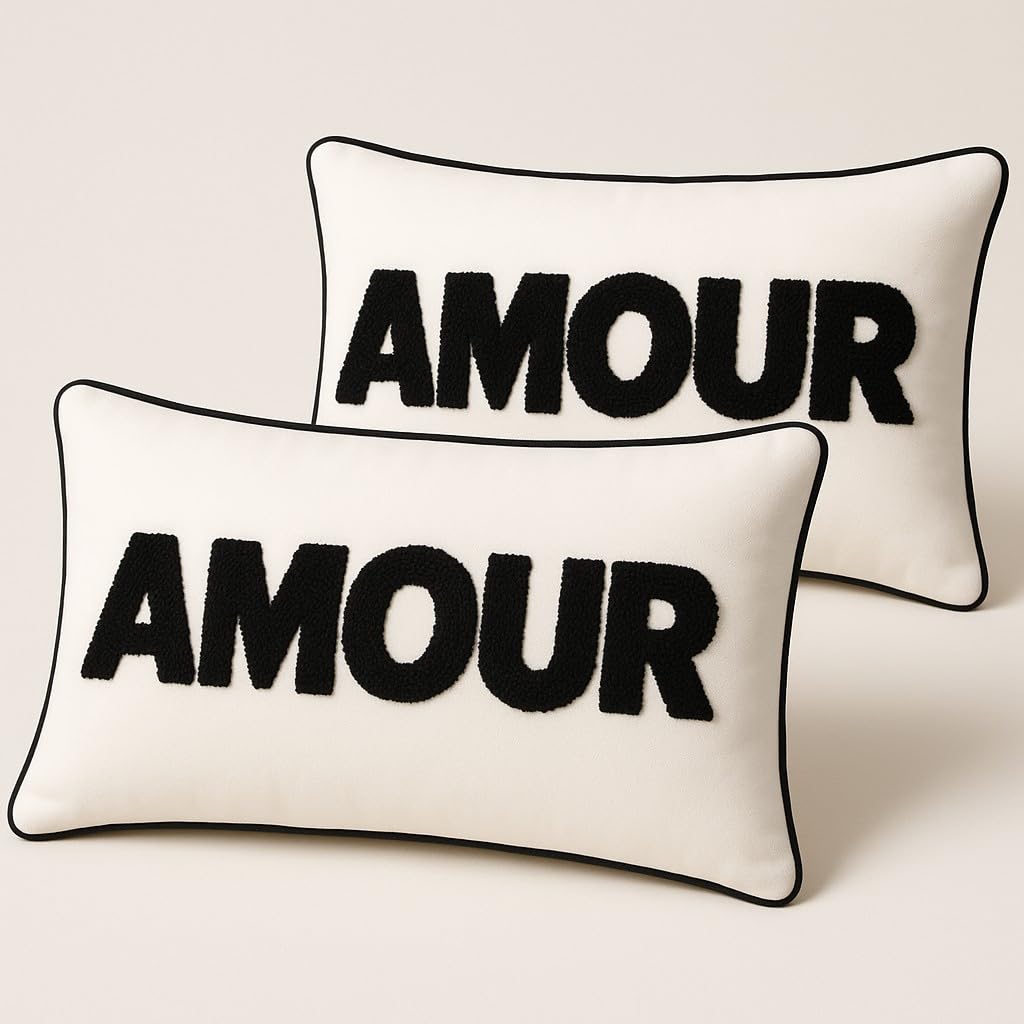 Atout Ciel Decorative Cushion, Ecru, Lot de 2