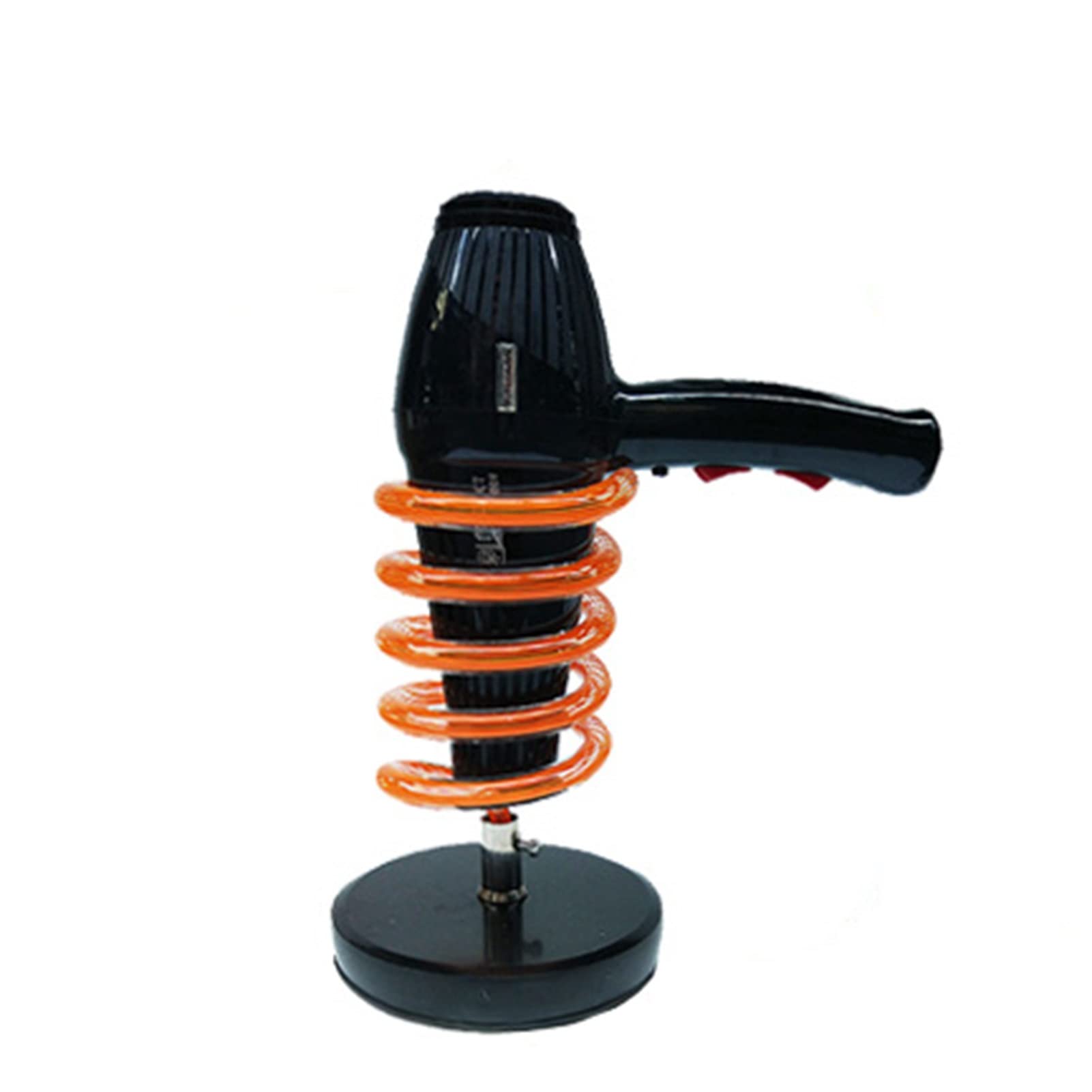 Jvnalwnkv One Color Hair Dryer Holder，Spiral Hair Dryer Holder，Spiral Hair Dryer Holder, Space Saver Blow Dryer Holder, Desktop Hair Dryer Stand, Marble Plinth, Compatible With Most Hair Dryers