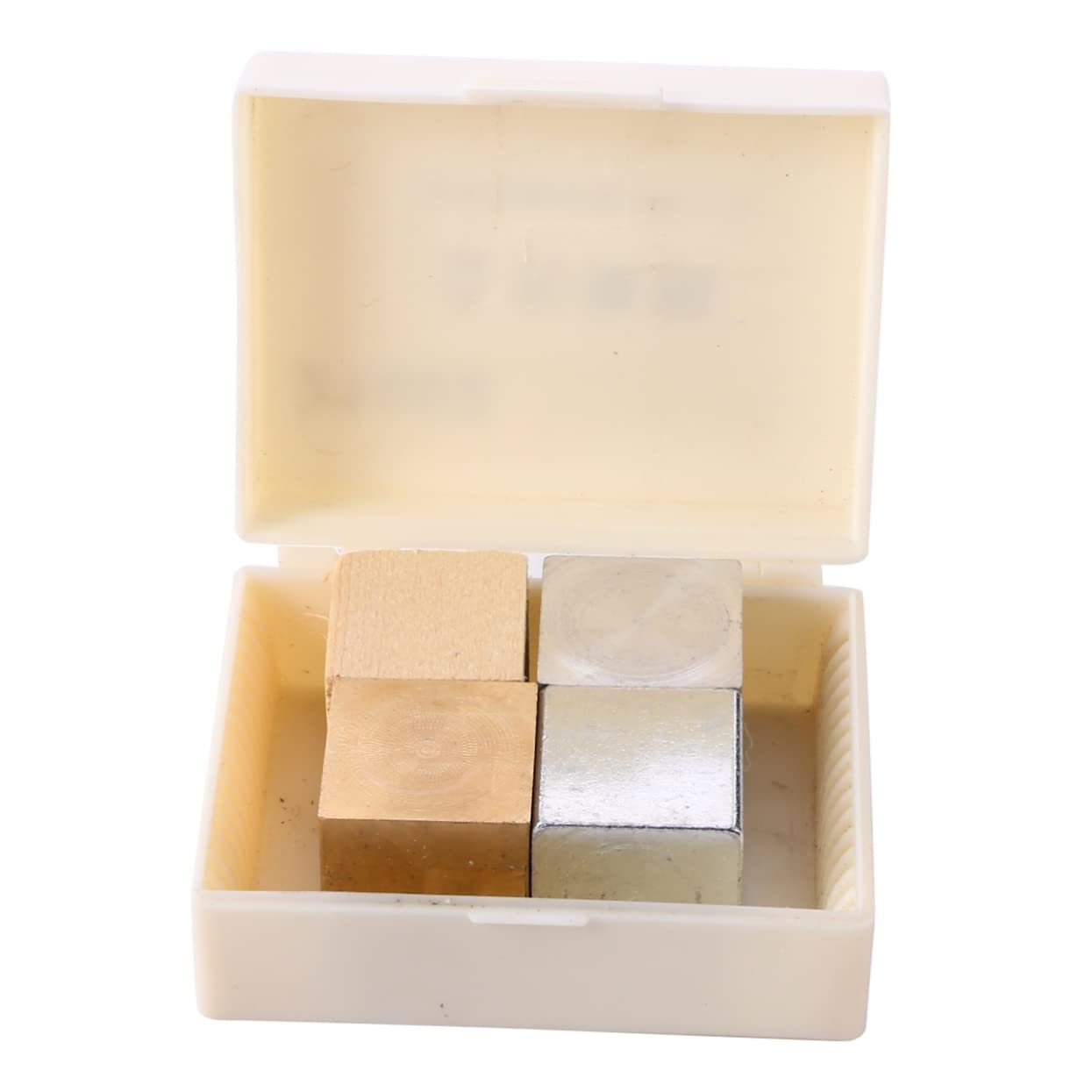 Alipis 2 Series De Metal Hierro Aluminio Para Experimentos De Educación Científica Material Didáctico Para Clases De Física Y Colecciones Decorativas 4 Piezas*2