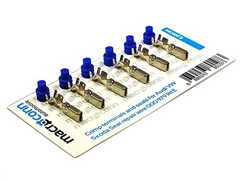 Produktbild von Macroconn Crimpkontakte & Dichtungen – 6 Stück, Für Reparaturkabel 000979016E – 0,50 Mm² – VAG-kompatibel